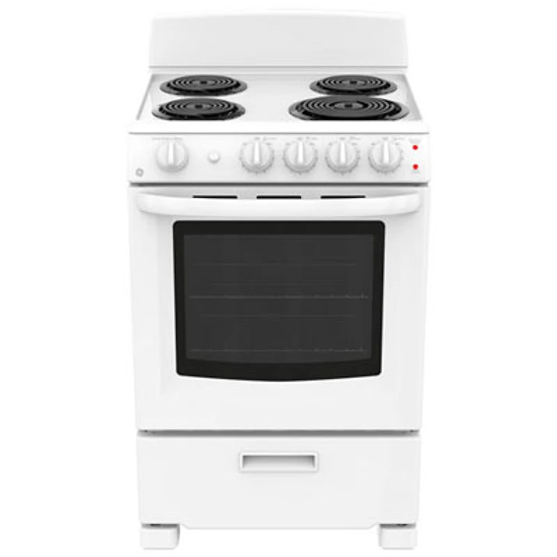 GE 24" 2.9 Cu. Ft. Coil Top Electric Range (JCAS300DMWW) - White - Open Box - Perfect Condition