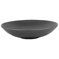 Brilliant Granito Stoneware 8.6" Pasta Plate - Set of 4 - Black