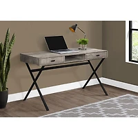 Monarch Computer Desk with Storage - Taupe