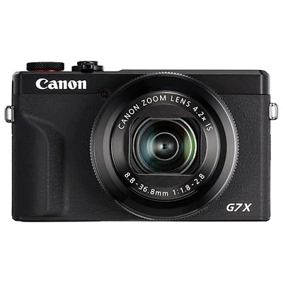 Canon PowerShot G7 X Mark III Wi-Fi 20.1MP 4.2x Optical Zoom Digital Camera - Black