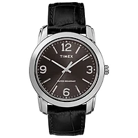 Timex 39mm Men's Casual Watch - Black/Silver