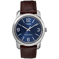 Timex 39mm Men's Casual Watch - Brown/Blue/Silver