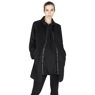 Modern Eternity Khloe Maternity Wool Coat - Small - Black