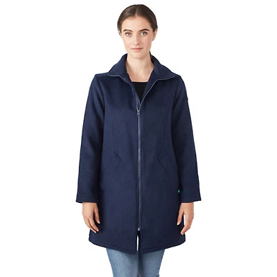 Modern Eternity Khloe Wool Maternity Coat - Small - Navy