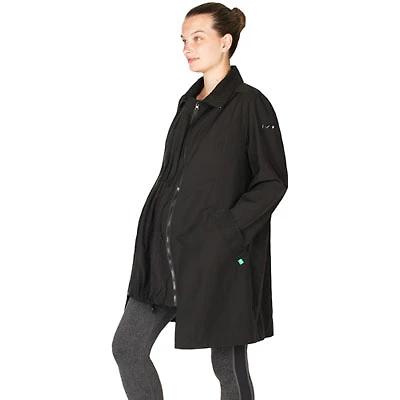 Modern Eternity Avelynne Maternity Trench Coat - Medium - Black