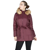 Modern Eternity Rachel Polyester Maternity Jacket - Small - Burgundy