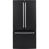 Café 33" 18.6 Cu. Ft. Counter-Depth French Door Refrigerator (CWE19SP3ND1) - Matte Black