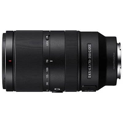 Sony E-Mount APS-C 70–350mm f/4.5–6.3 OSS 5x Telephoto Zoom G Lens