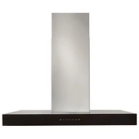 Best 36" Wall Mount Range Hood (WCB3I36SBB) - Stainless Steel with Glass