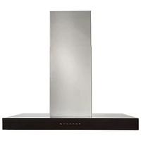 Best 36" Island Mount Range Hood (ICB3I36SBB) - Stainless Steel with Glass