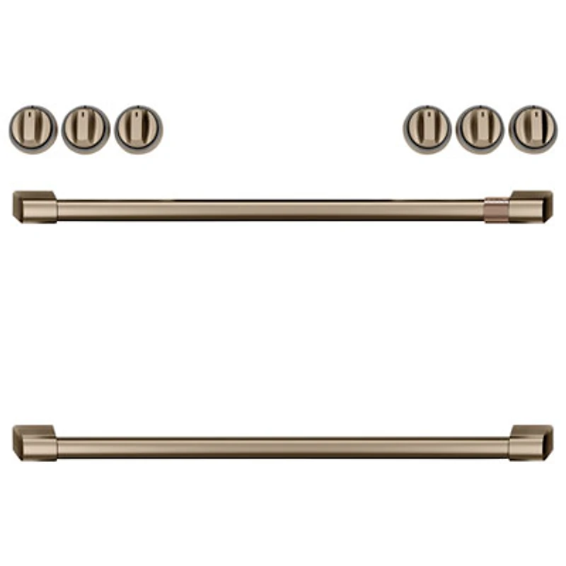 Café 8-Piece Electric Cooktop Handle Kit (CXFCEHKPMBZ) - Brushed Bronze