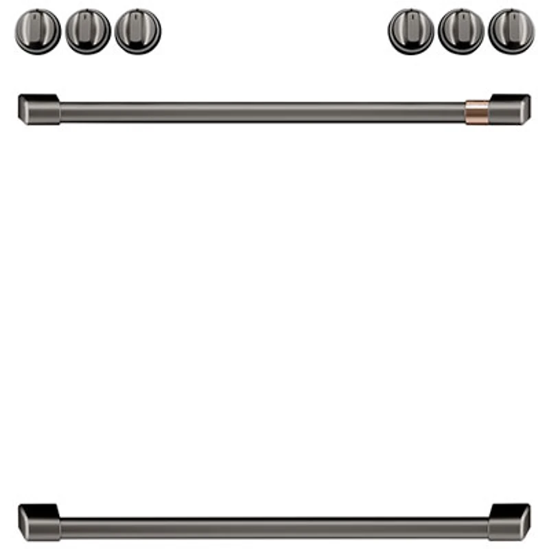 Café 8-Piece Electric Cooktop Handle Kit (CXFCEHKPMBT) - Brushed Black