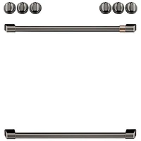 Café 8-Piece Electric Cooktop Handle Kit (CXFCEHKPMBT) - Brushed Black