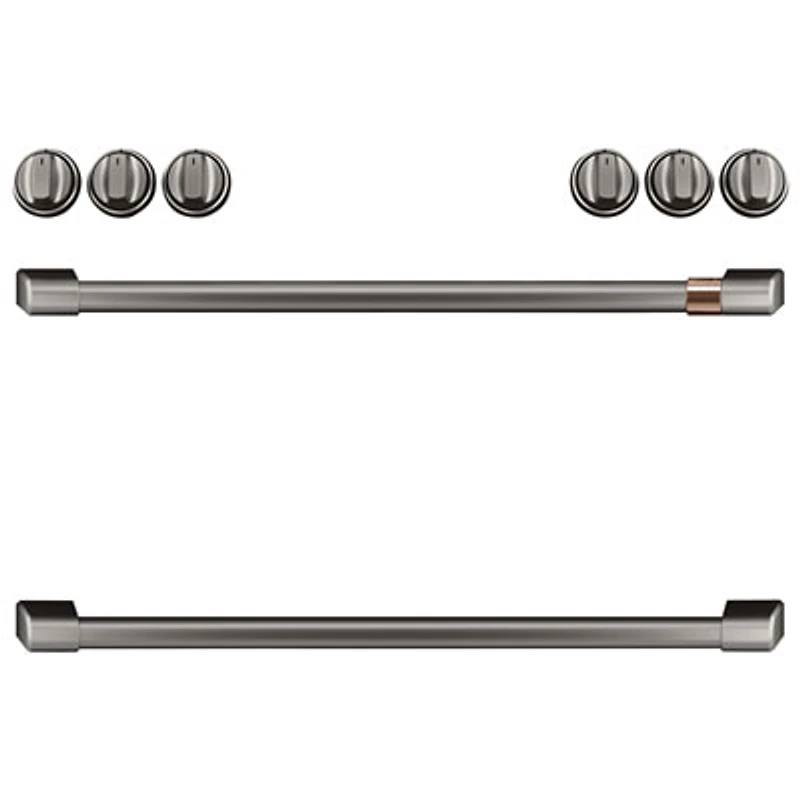 Café 8-Piece Gas Cooktop Handle Kit (CXFCGHKPMBT) - Brushed Black