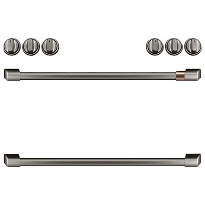 Café 8-Piece Gas Cooktop Handle Kit (CXFCGHKPMBT) - Brushed Black