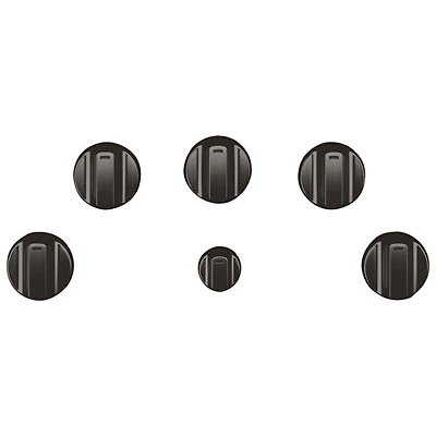 Café 5-Piece Electric Cooktop Knob Set (CXCE1HKPMBT) - Brushed Black