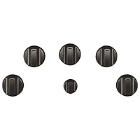 Café 5-Piece Electric Cooktop Knob Set (CXCE1HKPMBT) - Brushed Black