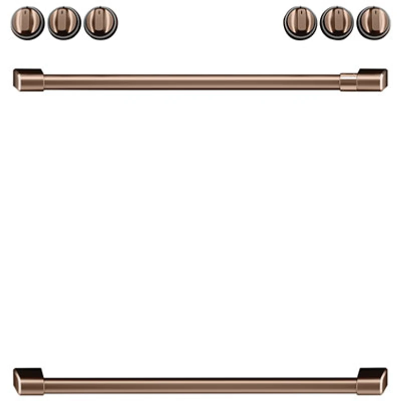 Café 8-Piece Electric Cooktop Handle Kit (CXFCEHKPMCU) - Brushed Copper