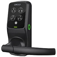 Lockly Secure Plus Fingerprint Bluetooth Latch Smart Lock - Matte Black