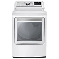 LG 7.3 Cu. Ft. Electric Dryer (DLEX7250W) - White - Open Box - Scratch & Dent