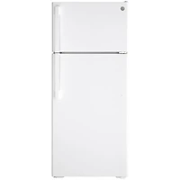 GE 28" 17.5 Cu. Ft. Top Freezer Refrigerator (GTE18DTNRWW) - White