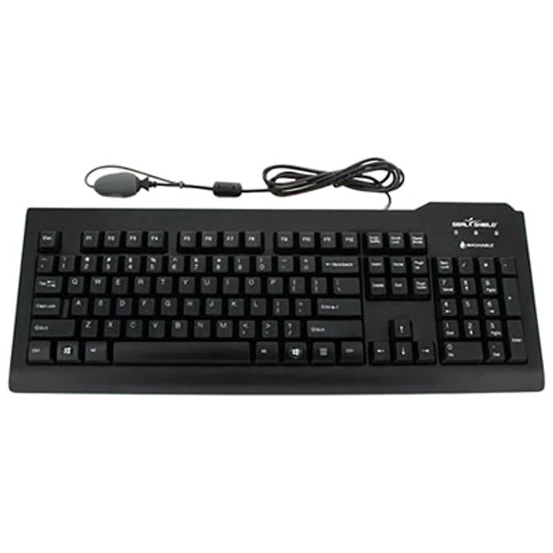 Seal Shield Clean Glow Wired Backlit Full Size Waterproof Keyboard - English
