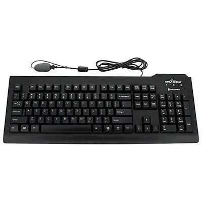Seal Shield Clean Glow Wired Backlit Full Size Waterproof Keyboard - English