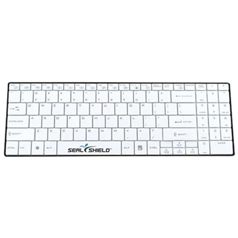 Seal Shield CleanWipe Bluetooth Full Size Waterproof Keyboard - White - English
