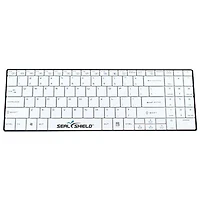 Seal Shield CleanWipe Bluetooth Full Size Waterproof Keyboard - White - English