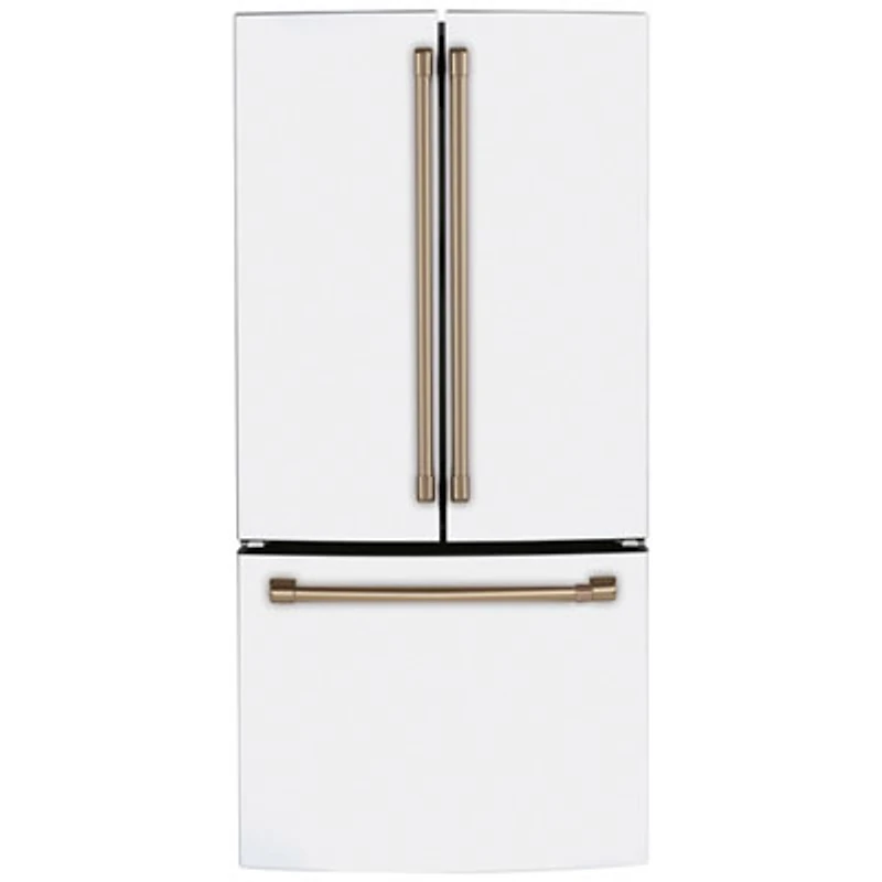 Café 33" 18.6 Cu. Ft. French Door Refrigerator with Water Dispenser (CWE19SP4NW2) - Matte White