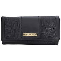 Roots Pineridge RFID Tri-fold Clutch Wallet - Black