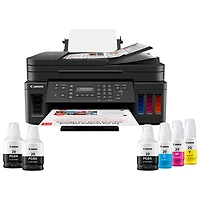 Canon PIXMA G7020 Wireless MegaTank All-In-One Inkjet Printer with 2 Extra Black Ink