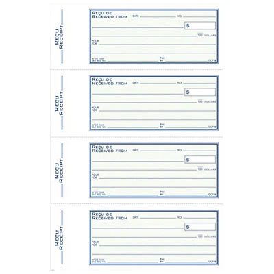Adams Receipt Book - 200 Sheets - Green Cover