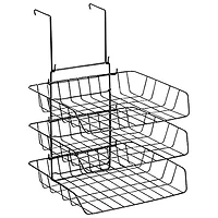 Acme United Triple Letter Hanging Tray (42023) - Black