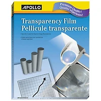 Apollo Transparency Film (09209) - 50 Pack - Clear
