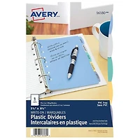 Avery Durable Plastic Write-On Dividers (16180) - 5 Pack