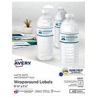 Avery Durable Waterproof Wraparound Labels (22845) - 40 Pack