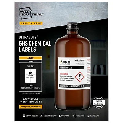 Avery UltraDuty GHS Chemical Labels (60505) - 500 Pack