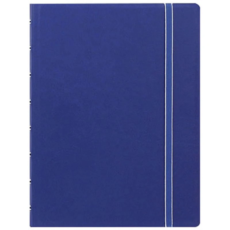 Rediform A5 Size Filofax 8.50" x 6.44" Twin Wirebound Notebook - 56 Pages - Blue
