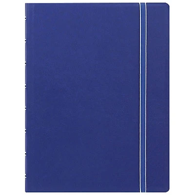 Rediform A5 Size Filofax 8.50" x 6.44" Twin Wirebound Notebook - 56 Pages - Blue