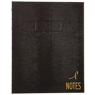 Blueline Pink Ribbon Collection NotePro Notebook - 150 Pages - Black