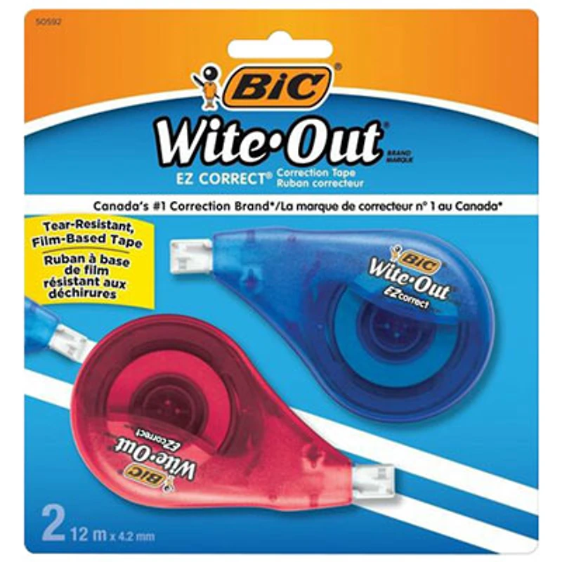 BIC Wite-Out EZ Correct Correction Tape - 2 Pack