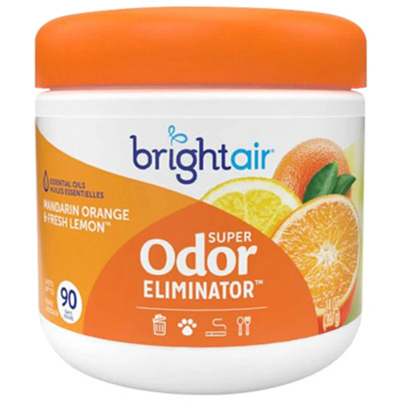 Bright Air 14 oz (397 g) Super Odor Eliminator Air Freshener - Mandarin Orange/Fresh Lemon