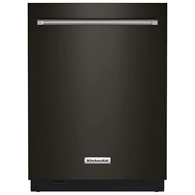 KitchenAid 24" 44dB Built-In Dishwasher with Stainless Steel Tub (KDTM804KBS) - Black Stainless