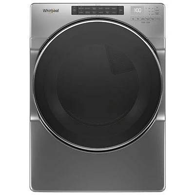 Whirlpool 7.4 Cu. Ft. Electric Steam Dryer (YWED6620HC) - Chrome Shadow - Open Box - Perfect Condition