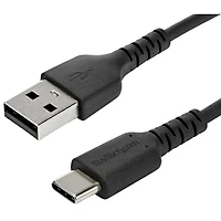 StarTech 1m (3.3 ft.) USB-A to USB-C Cable (RUSB2AC1MB) - Black