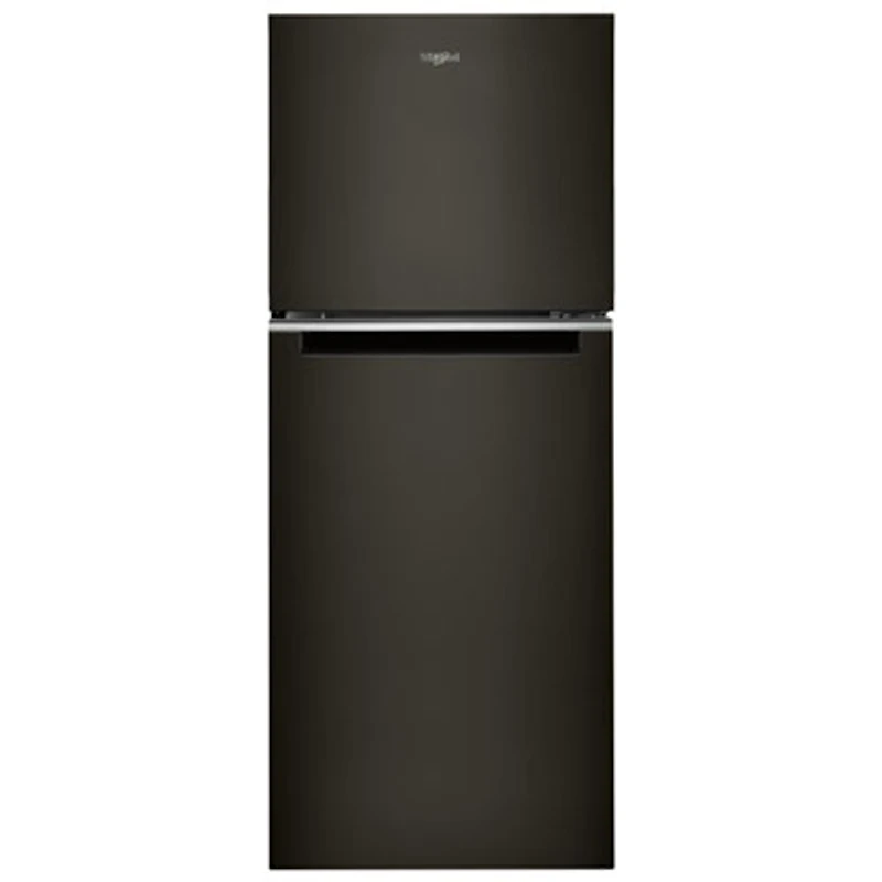 Whirlpool 24" 11.6 Cu. Ft. Top Freezer Refrigerator with LED Lighting (WRT312CZJV) - Black Stainless