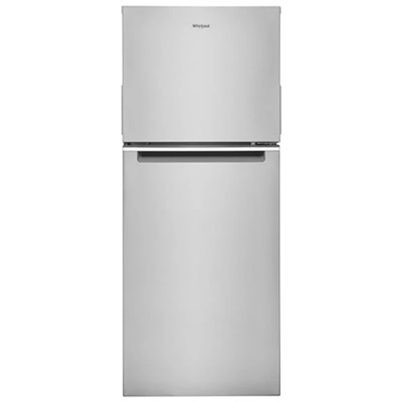 Whirlpool 24" 11.6 Cu. Ft. Top Freezer Refrigerator with LED Lighting (WRT312CZJZ) - Stainless Steel