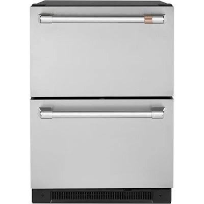 Café 24" 5.7 Cu. Ft. Built-In Dual-Drawer Refrigerator (CDE06RP2NS1) - Stainless Steel