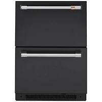 Café 24" 5.7 Cu. Ft. Built-In Dual-Drawer Refrigerator (CDE06RP3ND1) - Matte Black